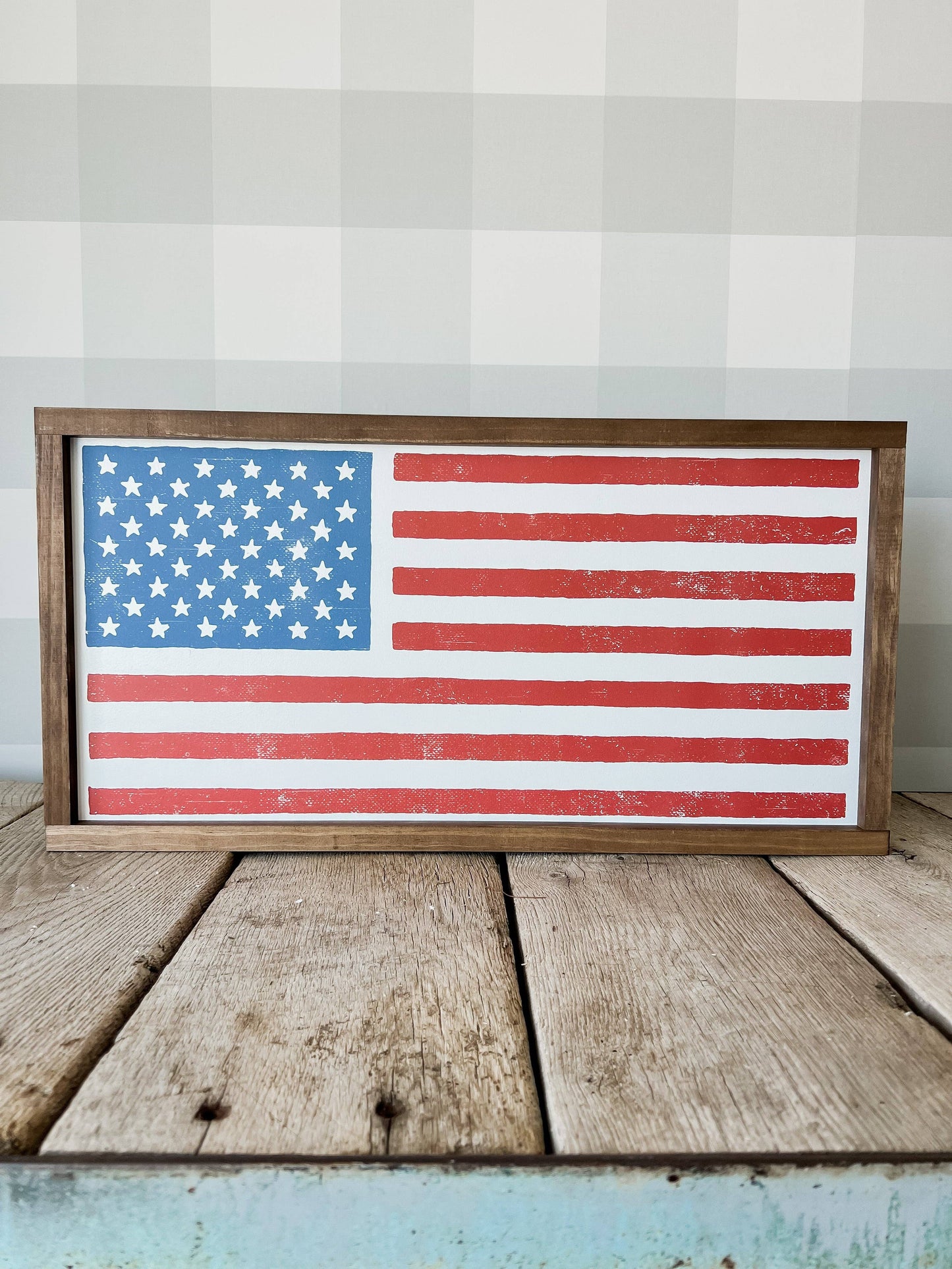 Lily and Sparrow - Distressed Flag | Wall Decor Home Decor Made in the USA