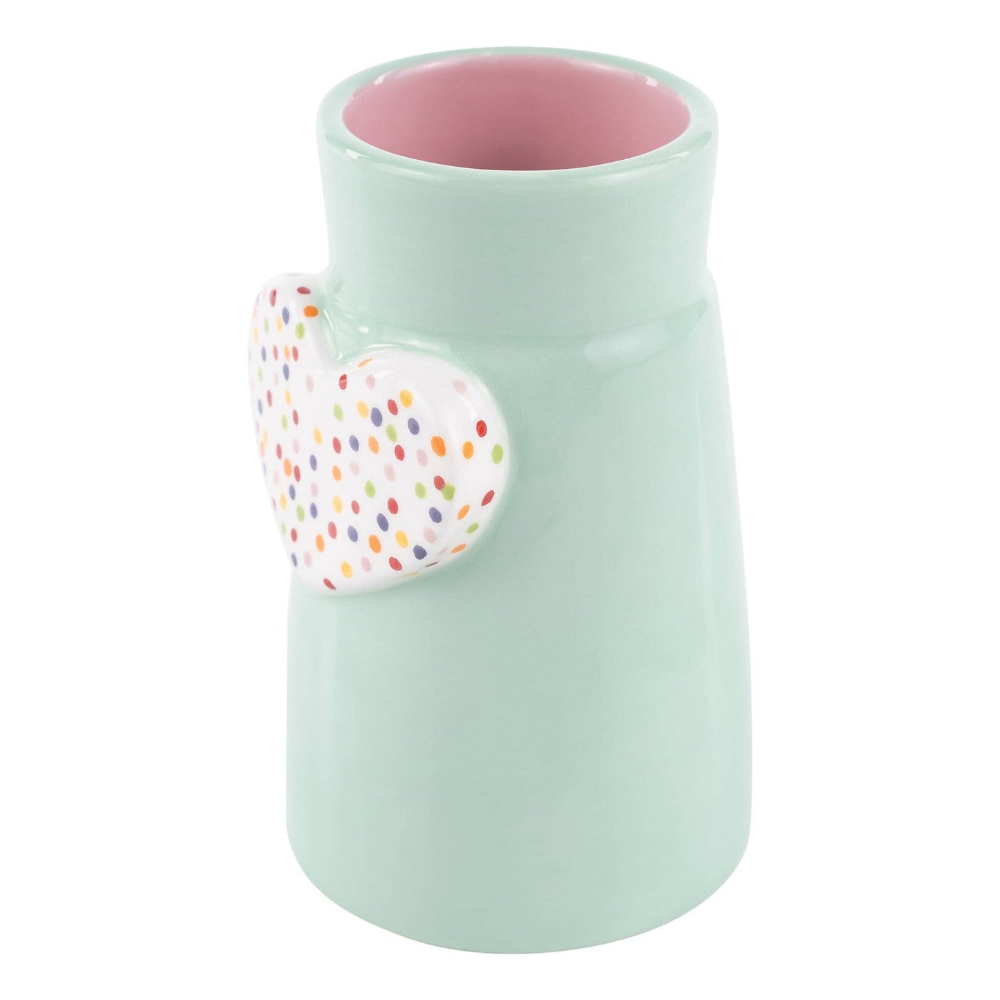 Glory Haus - Polka Dot Heart Vase - Easter