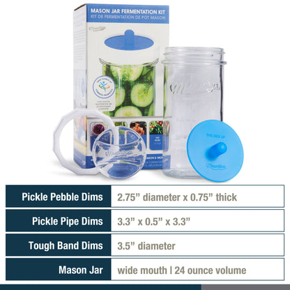 Masontops - Fermenting Set with Jar, Airlock, Weight & More