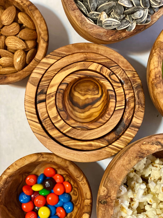 Natural OliveWood - Olive Wood Nesting Bowls