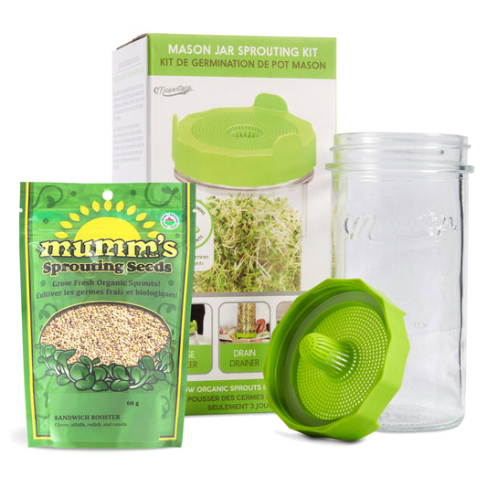 Masontops - Bean Sprouting Set with Jar, Seeds and Lid