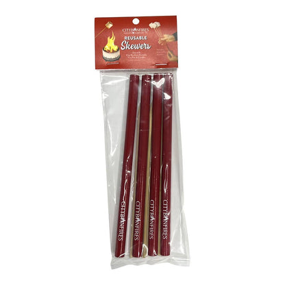 City Bonfires - Portable Fire Pits - Portable Reusable Skewer 4 Pack
