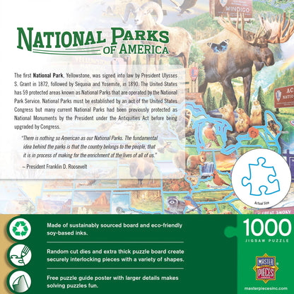Masterpieces Puzzles - National Parks of America 1000 Piece Jigsaw Jigsaw Puzzle