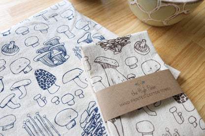 The High Fiber - Mushroom Tea Towel- Perfect for Fall Decor