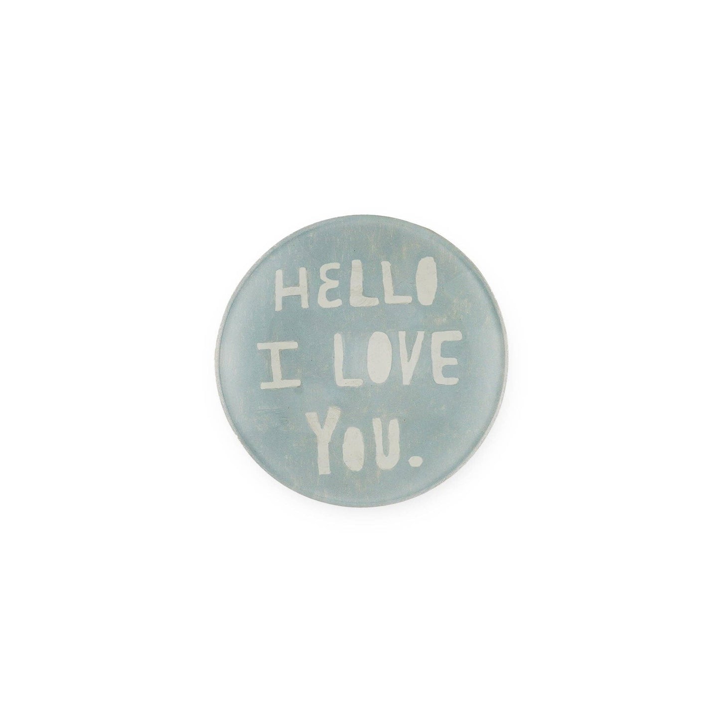 Sugarboo & Co - Hello I Love You Mini Round Decoupage Plate - 4"
