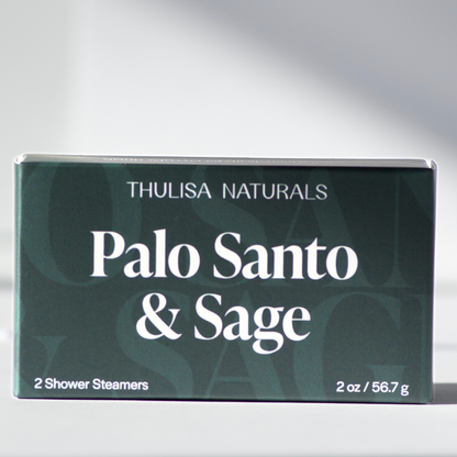 Thulisa Naturals | Bath + Body - Men's Shower Steamers | Palo Santo + Sage | Men’s Grooming