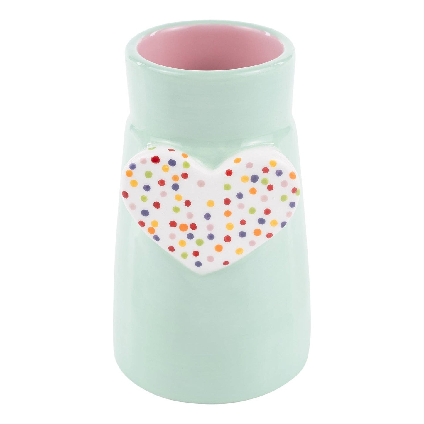 Glory Haus - Polka Dot Heart Vase - Easter
