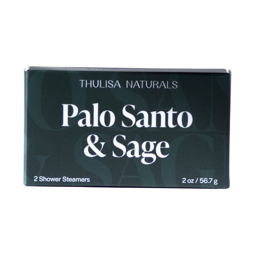 Thulisa Naturals | Bath + Body - Men's Shower Steamers | Palo Santo + Sage | Men’s Grooming