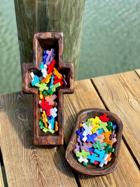 SHOPGIVECOURAGE - Glass Pocket Cross - Easter