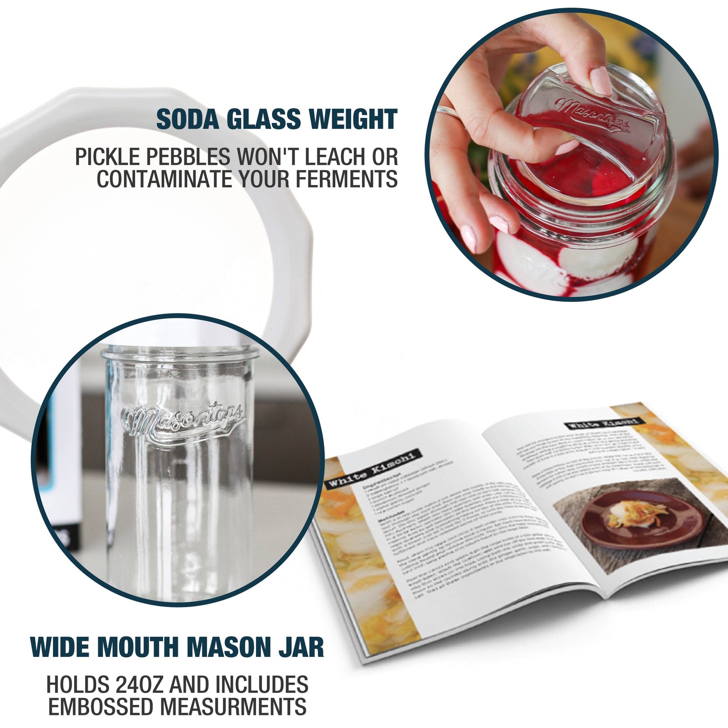 Masontops - Fermenting Set with Jar, Airlock, Weight & More