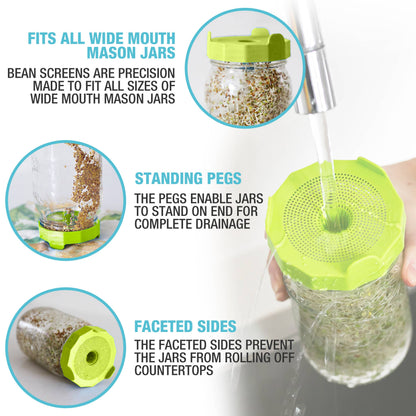 Masontops - Bean Sprouting Set with Jar, Seeds and Lid