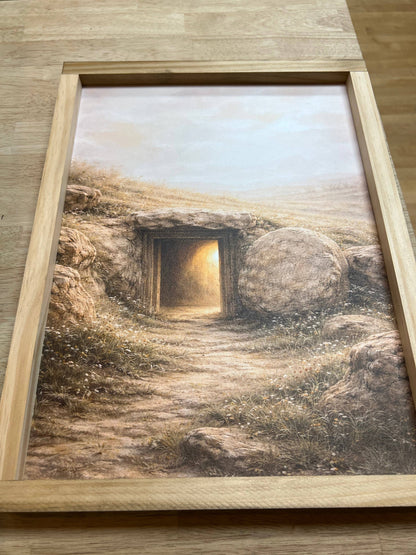 Lily and Sparrow - Empty Tomb Wood Sign | Easter 2026