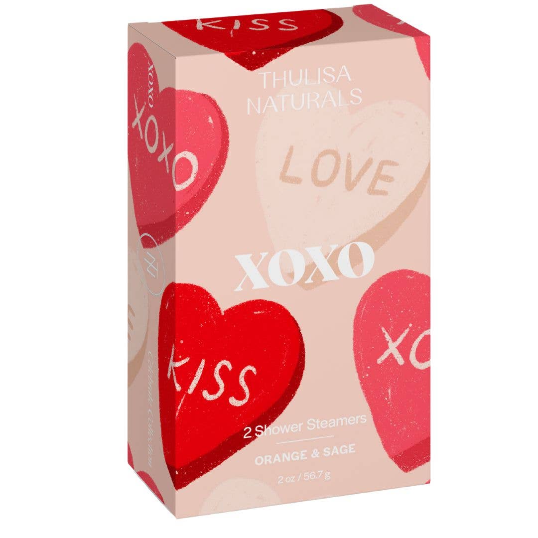 SALE!! Thulisa Naturals | Bath + Body - Valentine's Day Gift Shower Steamers | 2 pack Orange + Sage