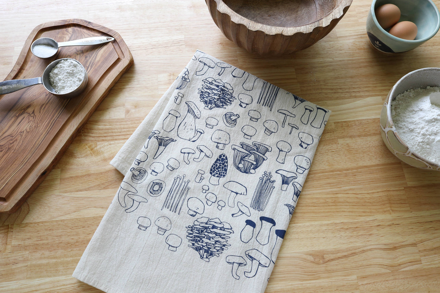 The High Fiber - Mushroom Tea Towel- Perfect for Fall Decor