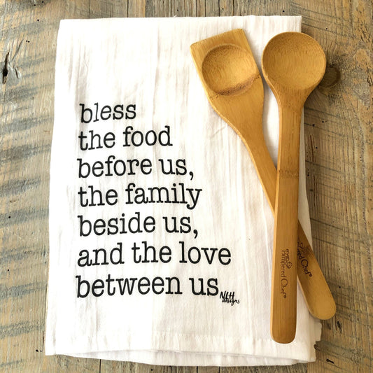 Never Lose Hope Designs - Bless the Food Tea Towel