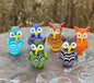 SHOPGIVECOURAGE - Glass Owl Sitter Miniature Collectible Figurine