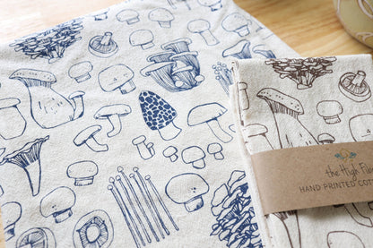 The High Fiber - Mushroom Tea Towel- Perfect for Fall Decor