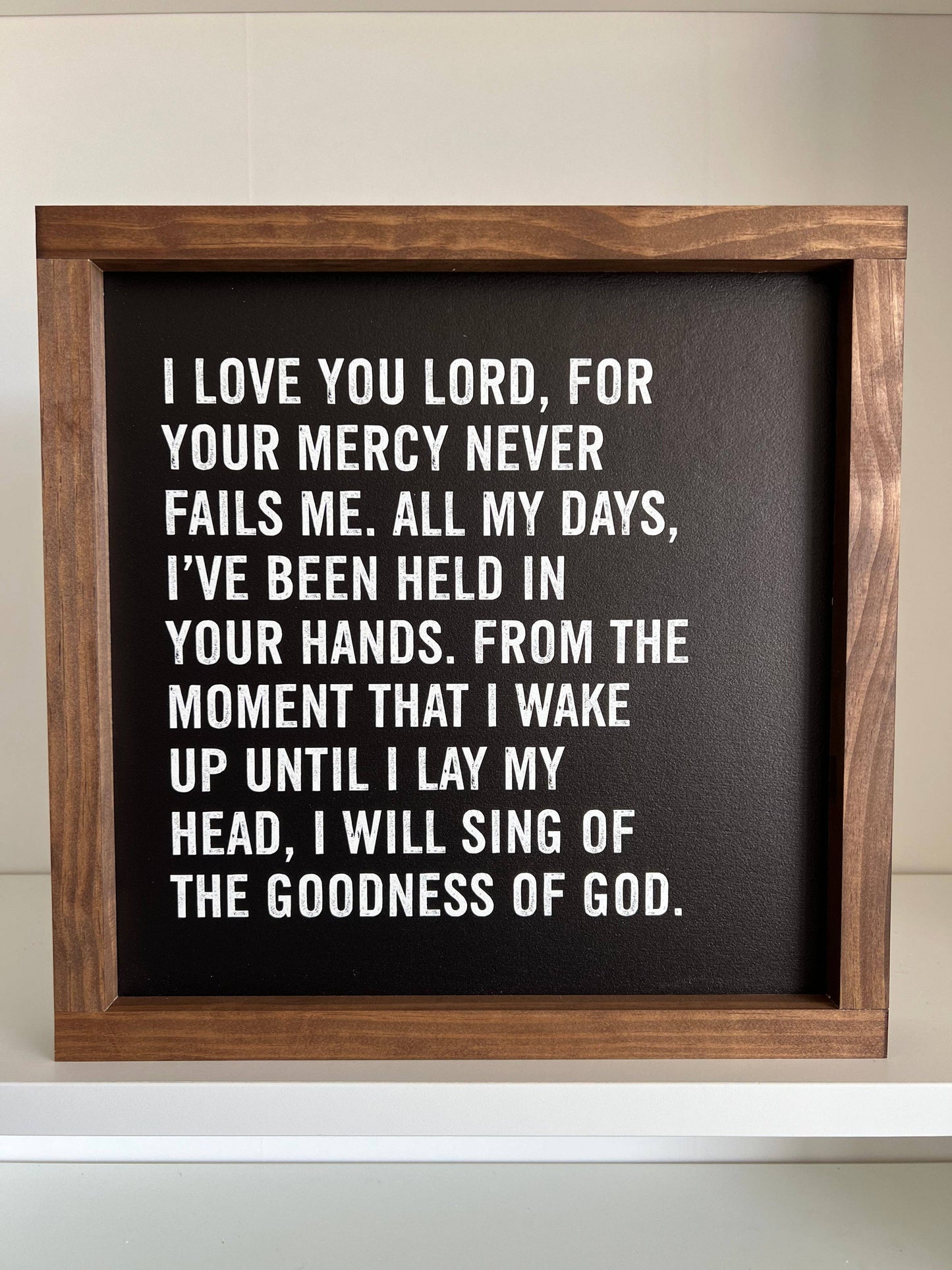 Lily and Sparrow - I Love You Lord, Your Mercy Never Fails Wall Sign - Easter
