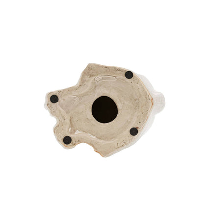 Foreside H & G - Edaline Vintage Crackle Ceramic Rabbit Bunny Figure - Easter