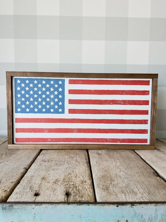 Lily and Sparrow - Distressed Flag | Wall Decor Home Decor Made in the USA