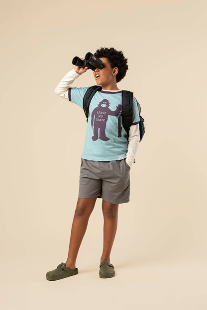 The Landmark Project - Leave No Trace Youth Short Sleeve Ringer Tee