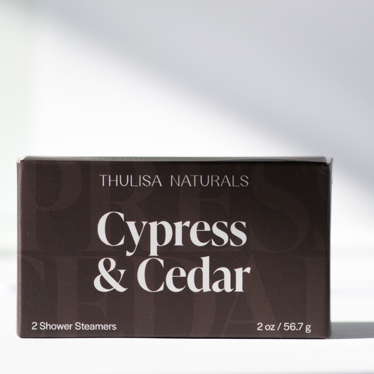 Thulisa Naturals | Bath + Body - Men's Shower Steamers | Cedar-Cypress | Men’s Grooming