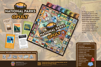 Masterpieces Puzzles - National Parks Opoly Board Game