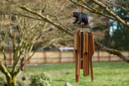 Cohasset Gifts - Black Bear Bamboo Wind Chime