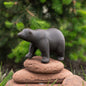 Foreside Home & Garden - Orson Standing Bear Figure Black Cast Iron