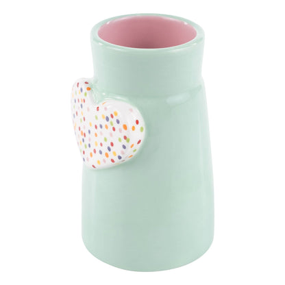 Glory Haus - Polka Dot Heart Vase - Easter