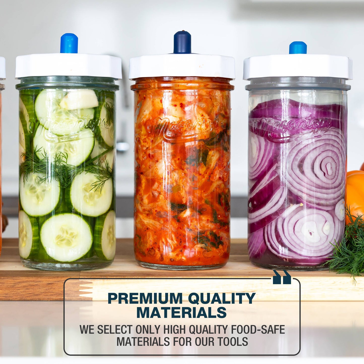Masontops - Fermenting Set with Jar, Airlock, Weight & More
