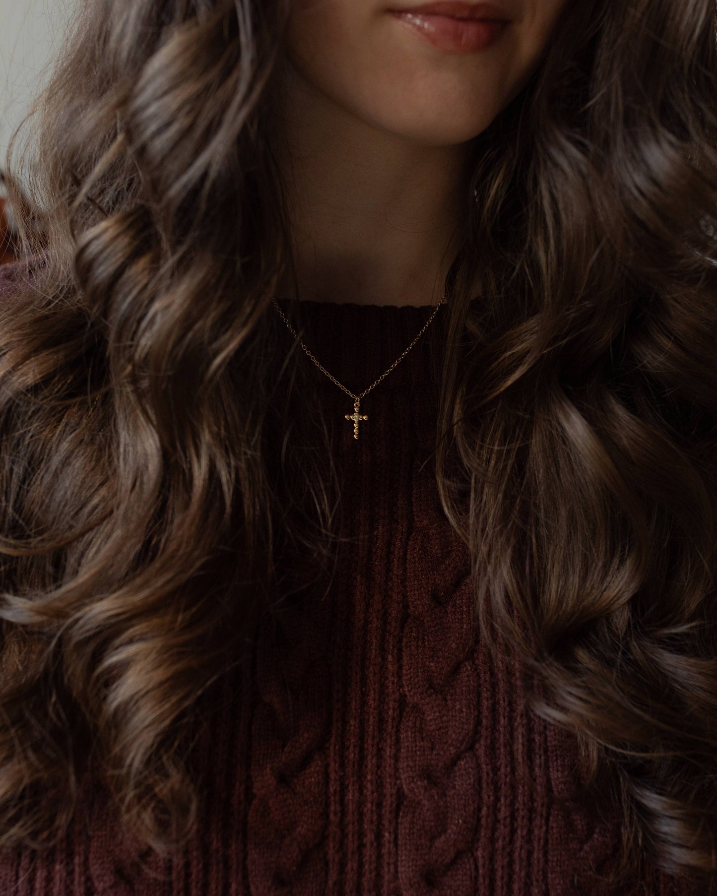 The Daily Grace Co - Dainty Cross Necklace - Easter