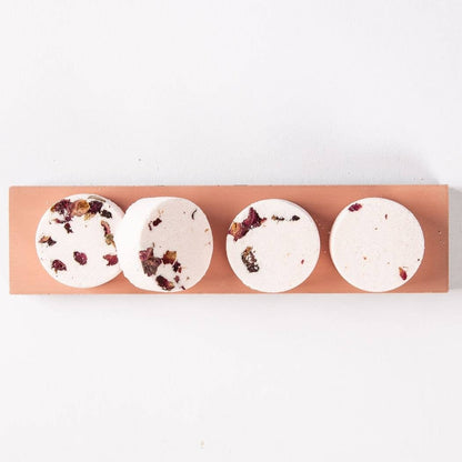 Thulisa Naturals | Bath + Body - Rose Shower Steamers | 4 pack Gift Set