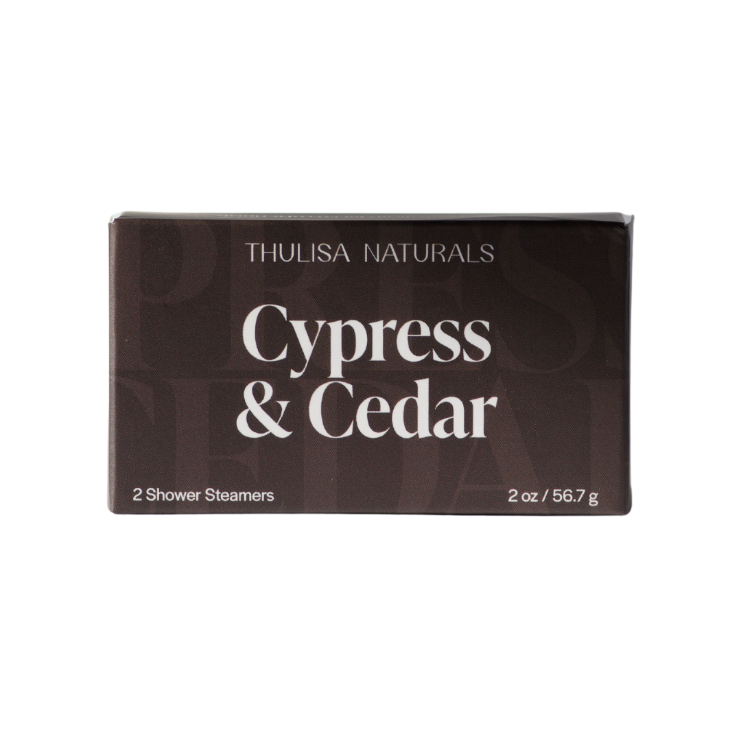 Thulisa Naturals | Bath + Body - Men's Shower Steamers | Cedar-Cypress | Men’s Grooming