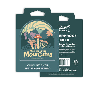The Landmark Project - Meet Me in the Mountains Sticker