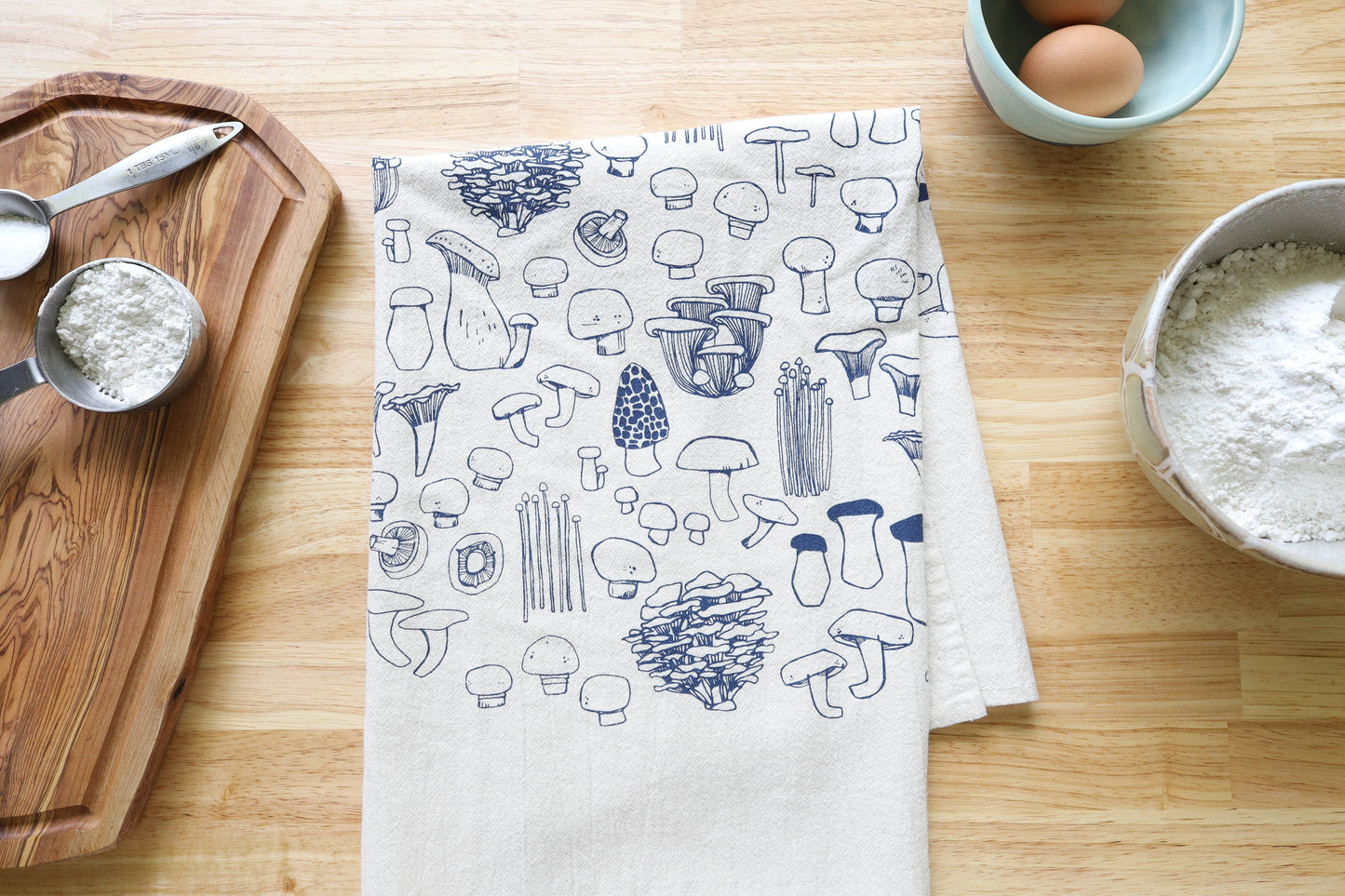 The High Fiber - Mushroom Tea Towel- Perfect for Fall Decor
