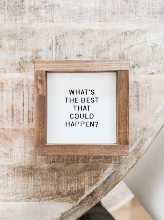 Lily and Sparrow - What's the Best That Could Happen? | Handmade Wall Art