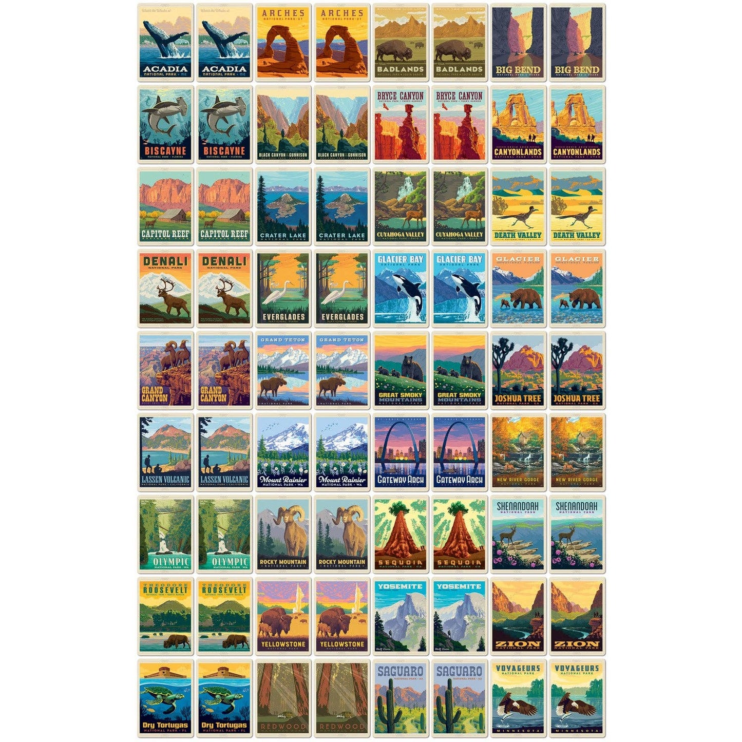 Masterpieces Puzzles - National Parks Memory Game