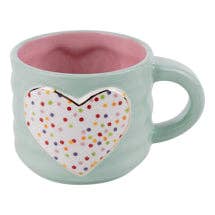 Glory Haus - Polka Dot Heart Mug - Easter